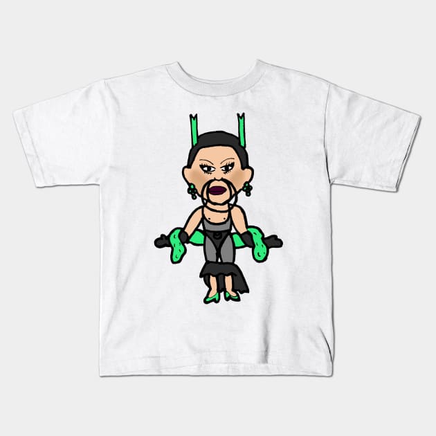 Aquaria - JunglHouse Chibi Kids T-Shirt by Brian K